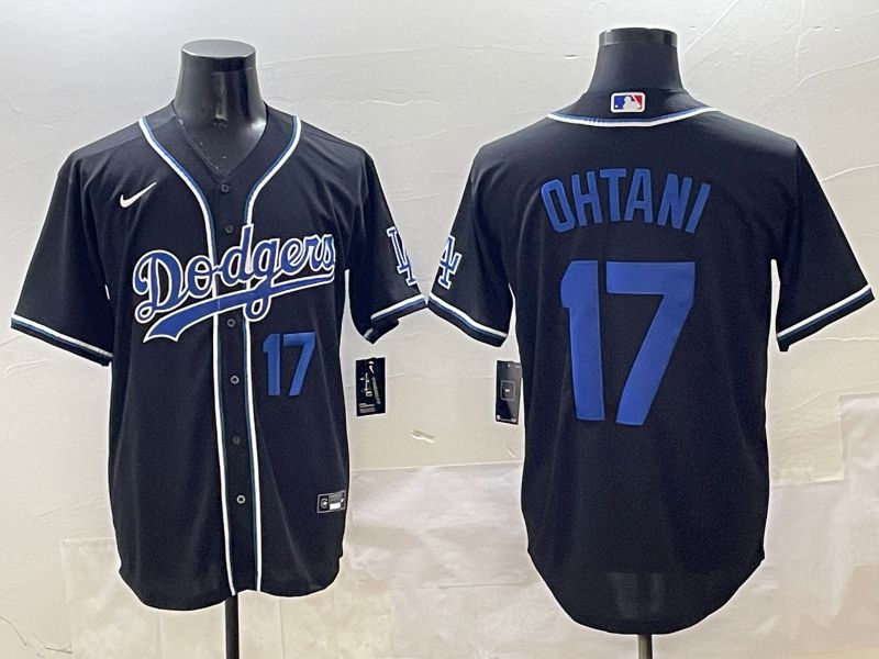 Men 2025 Los Angeles Dodgers #17 Ohtani Black Three generations Fashion Nike MLB Jersey style 19->los angeles dodgers->MLB Jersey